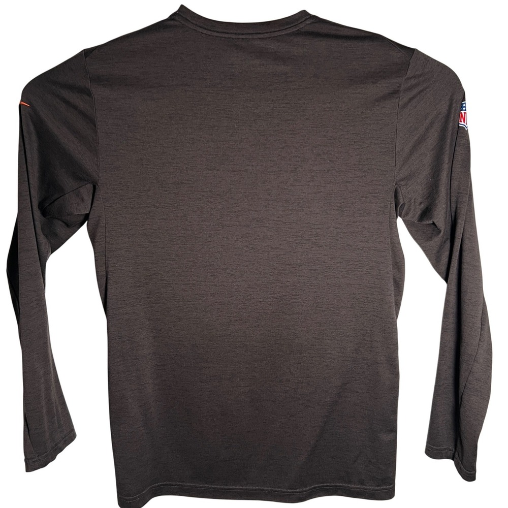 Cleveland Browns Nike Shirt Mens Small Brown Long Sleeve NFL Onfield Dri-FIT - Picture 3 of 7